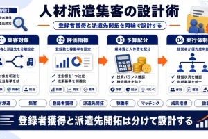 人材派遣の集客方法とは？登録者獲得と派遣先開拓を両輪で設計する