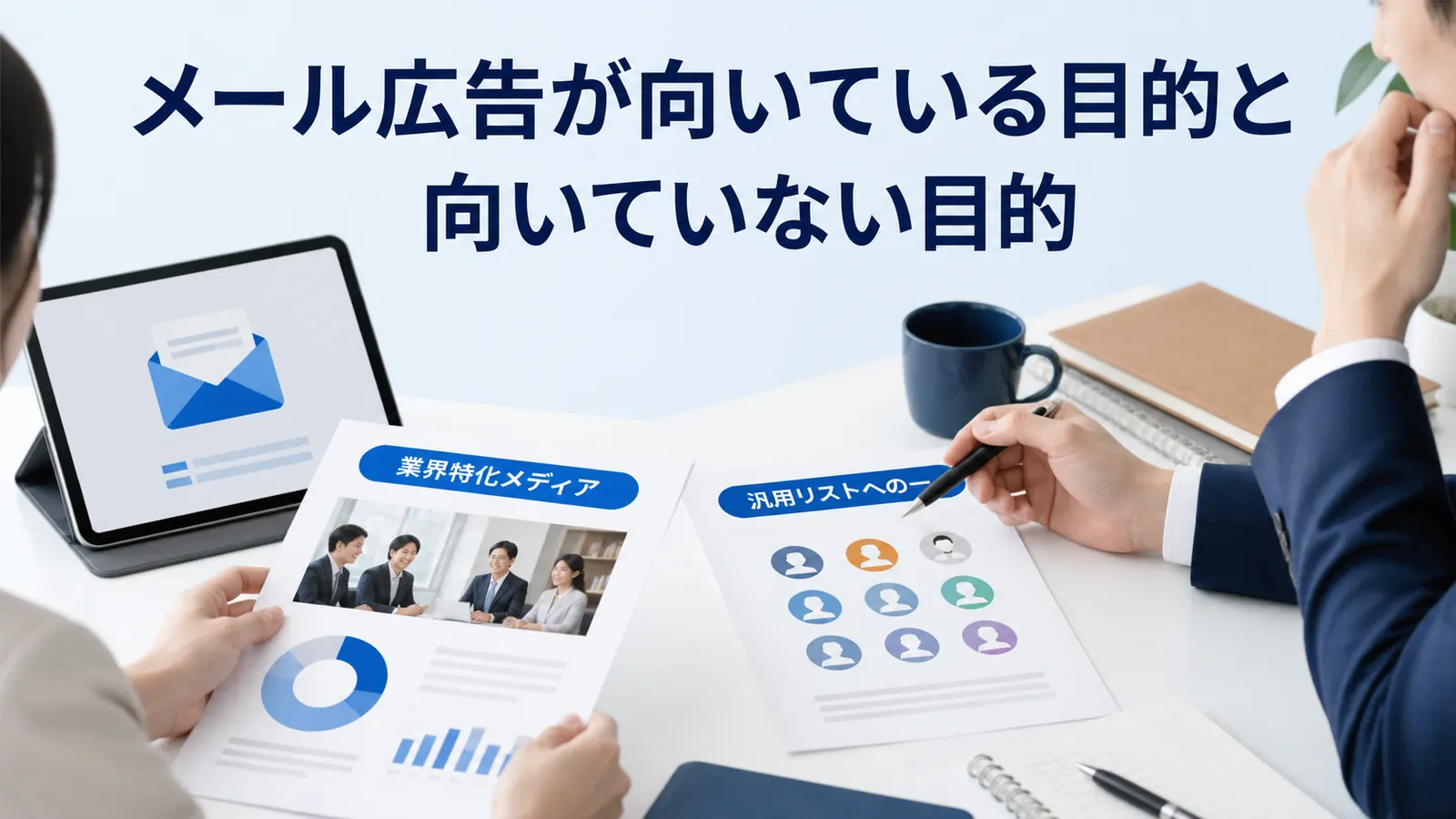 メール広告が向いている目的と向いていない目的