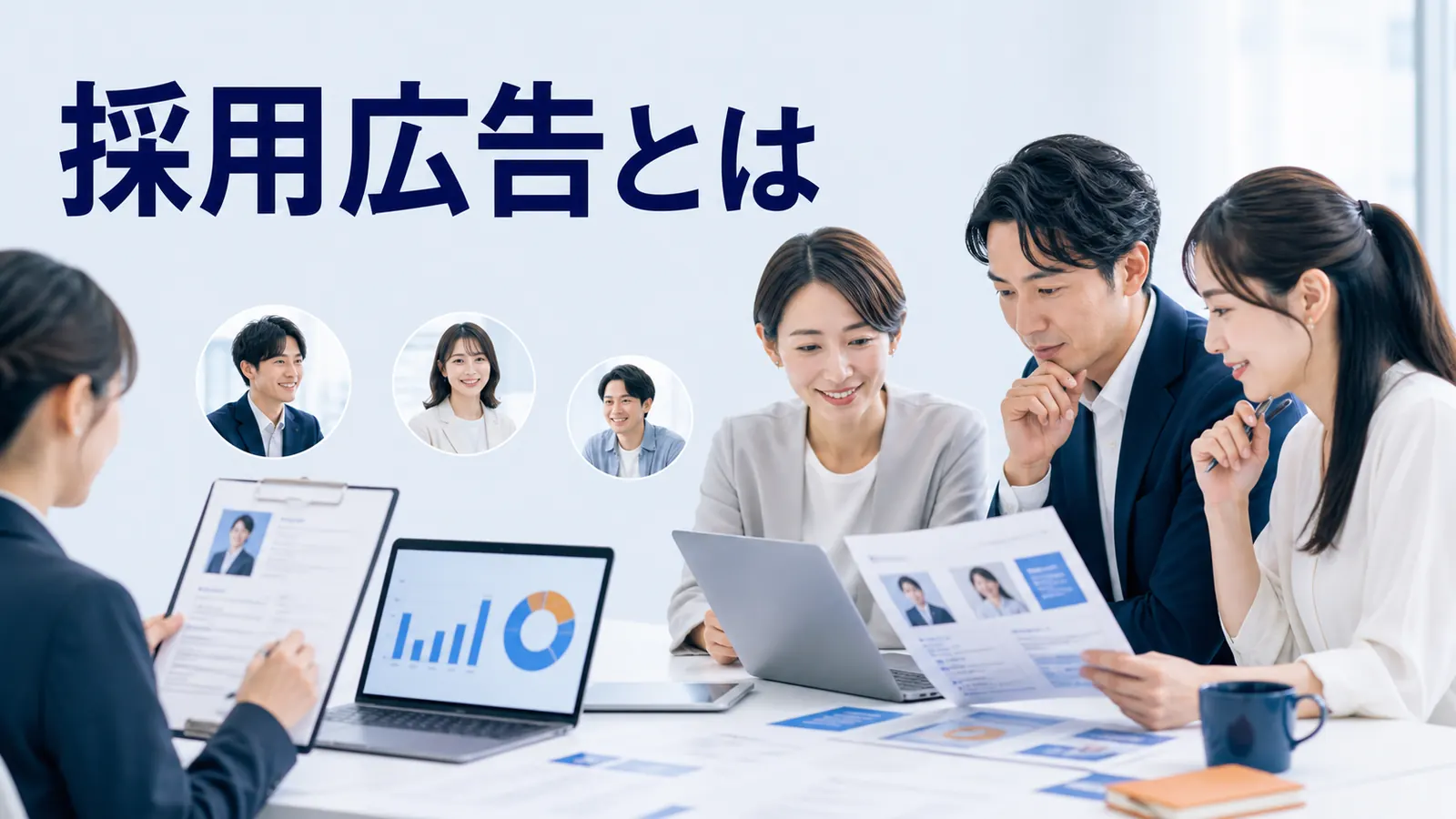 採用広告とはを内容別のオリジナル構図で整理した図解