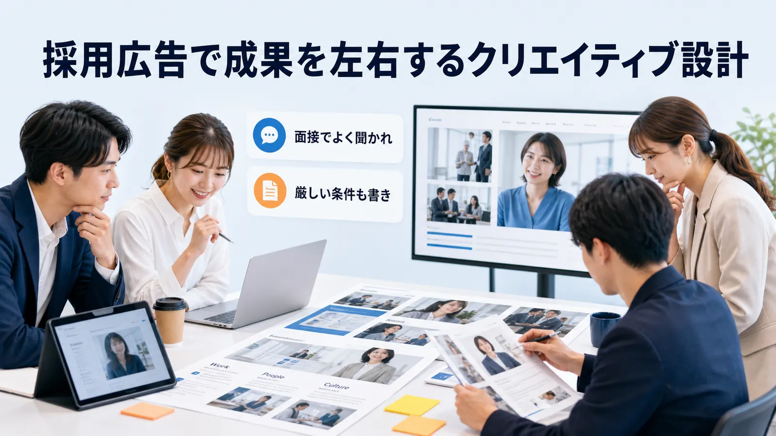 採用広告で成果を左右するクリエイティブ設計