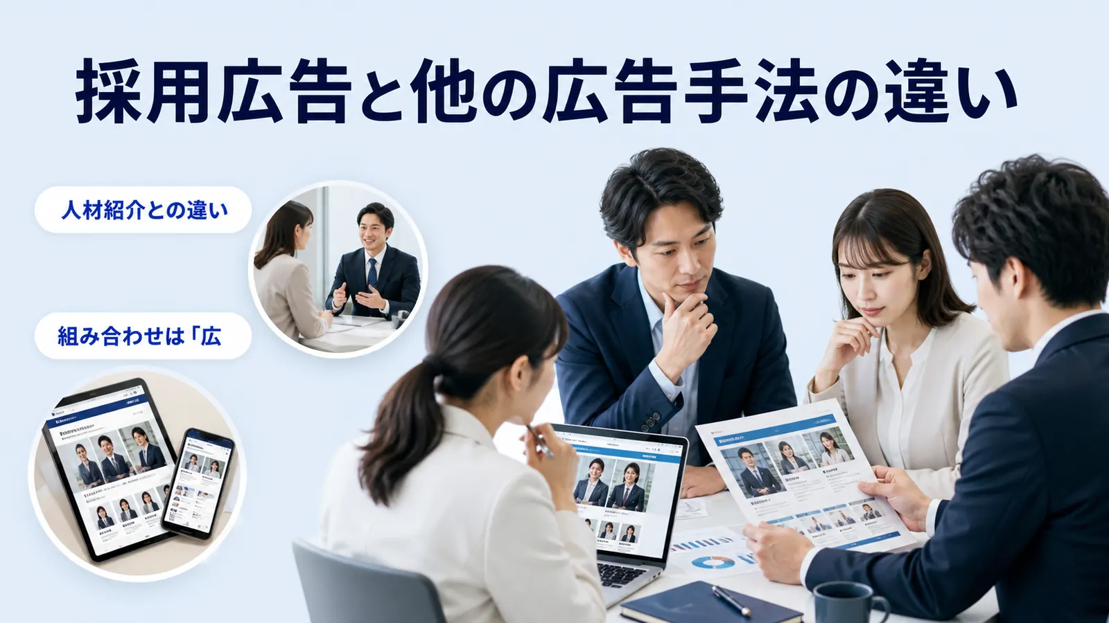 採用広告と他の広告手法の違い