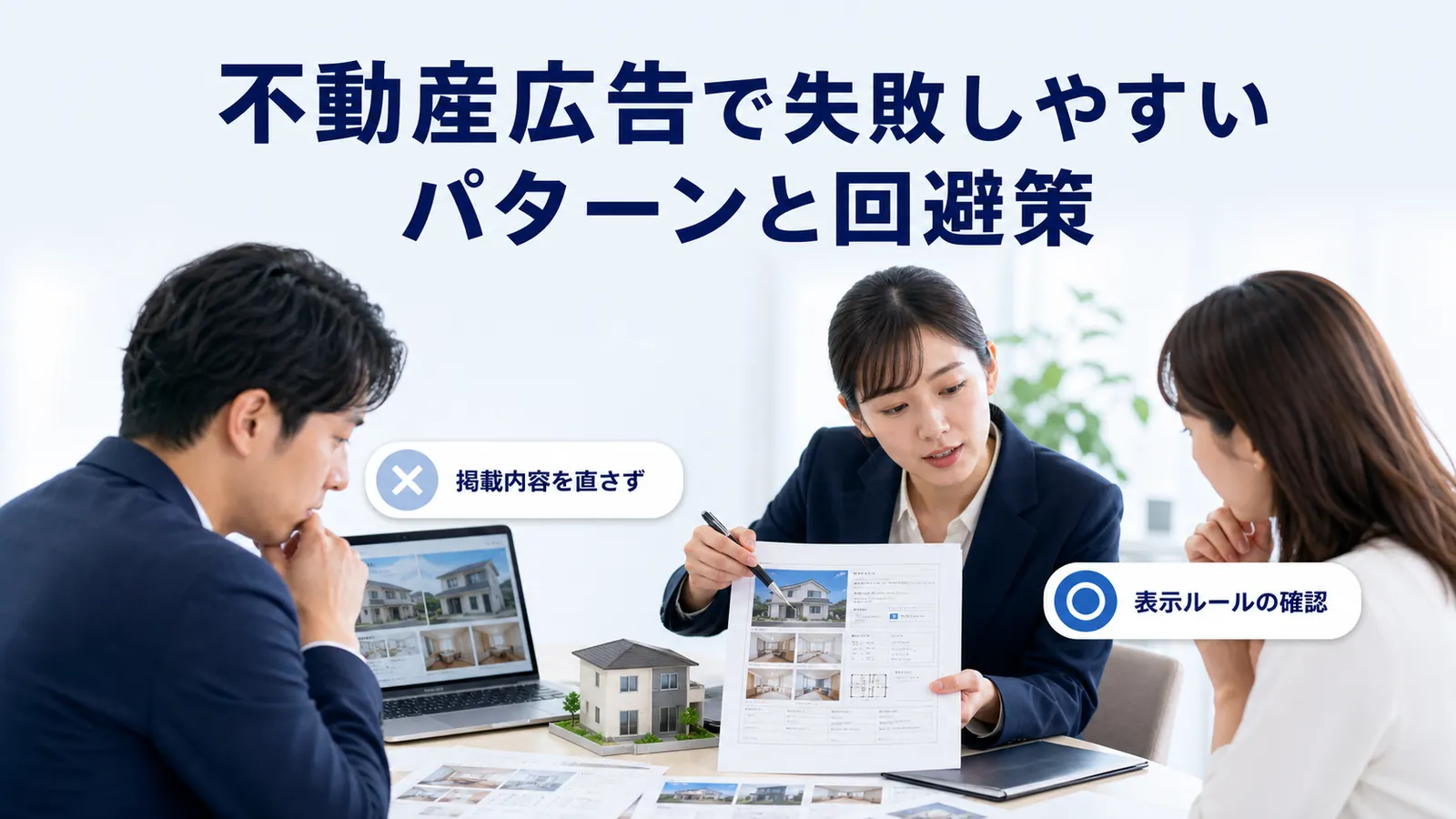 不動産広告で失敗しやすいパターンと回避策