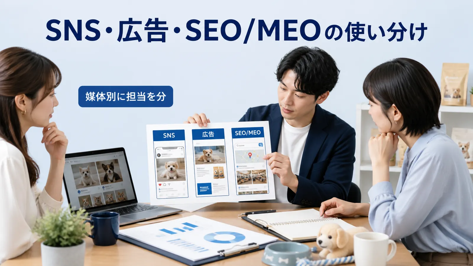 SNS・広告・SEO/MEOの使い分け
