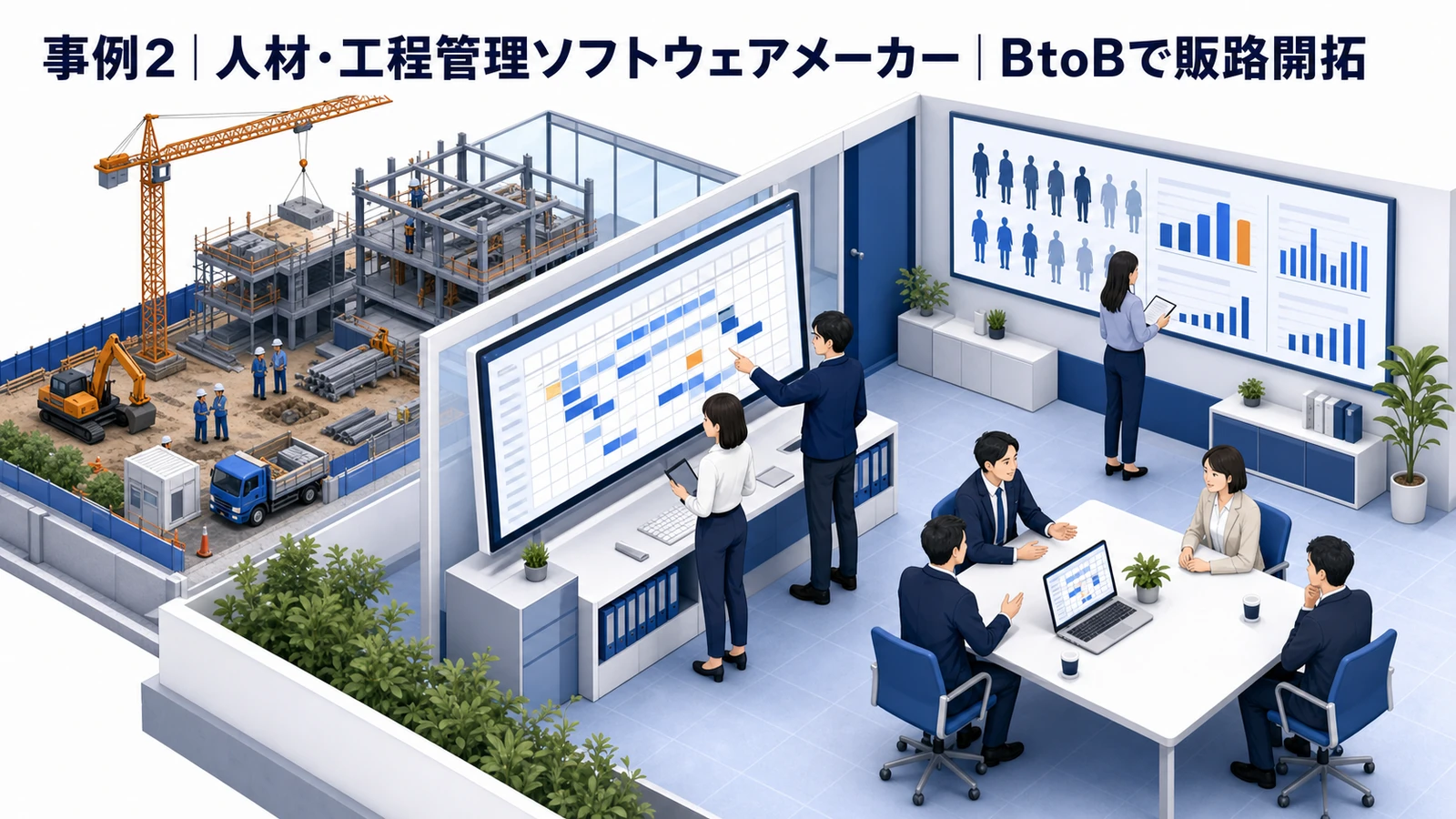人材・工程管理ソフトウェアメーカーの広告成果 Image 2.0図解