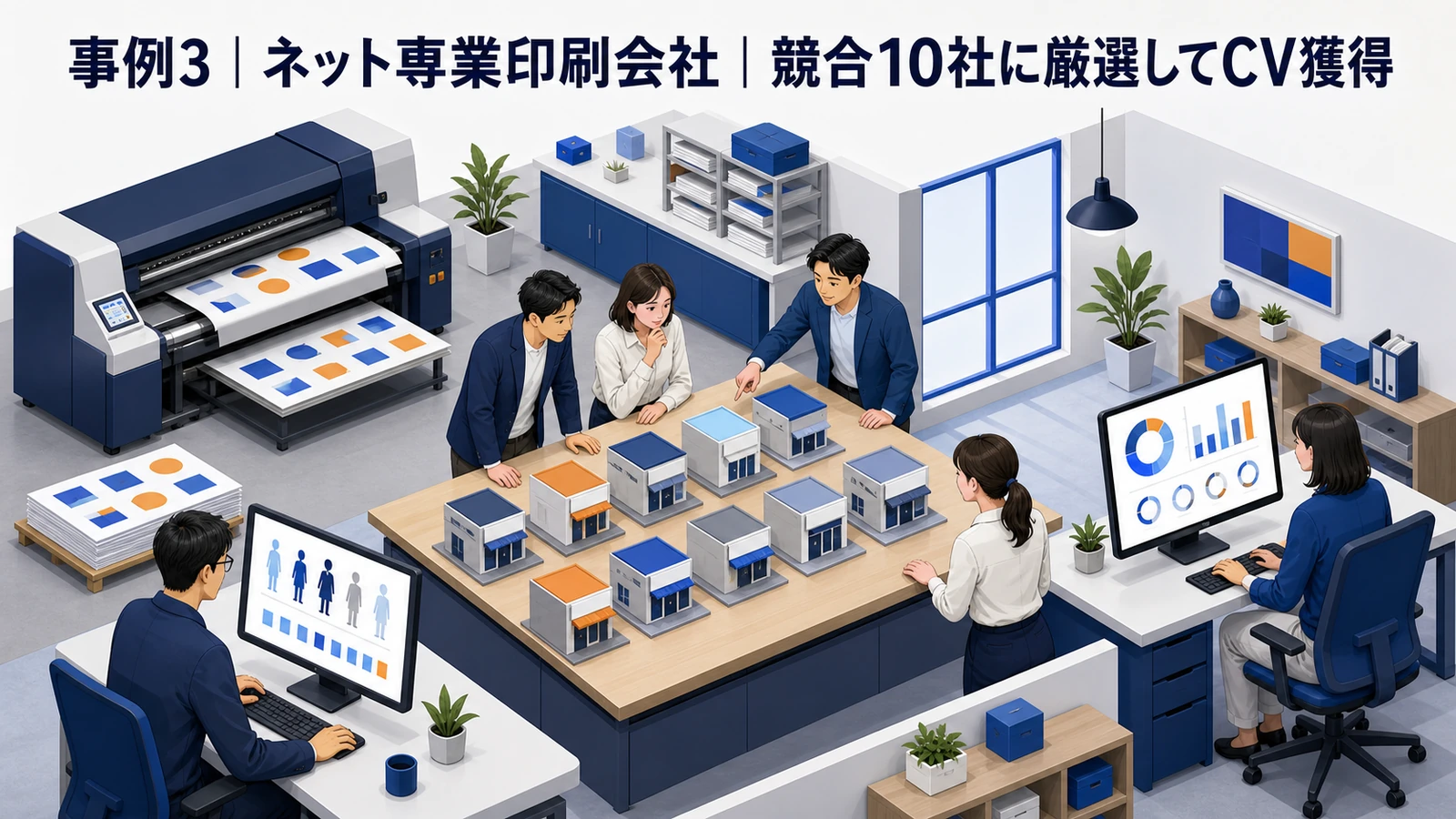 ネット専業印刷会社の広告成果 Image 2.0図解