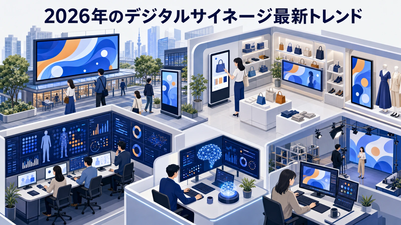 【2026年最新】デジタルサイネージ完全ガイド|AI配信・プログラマティックDOOH・インタラクティブ活用まで 図解02