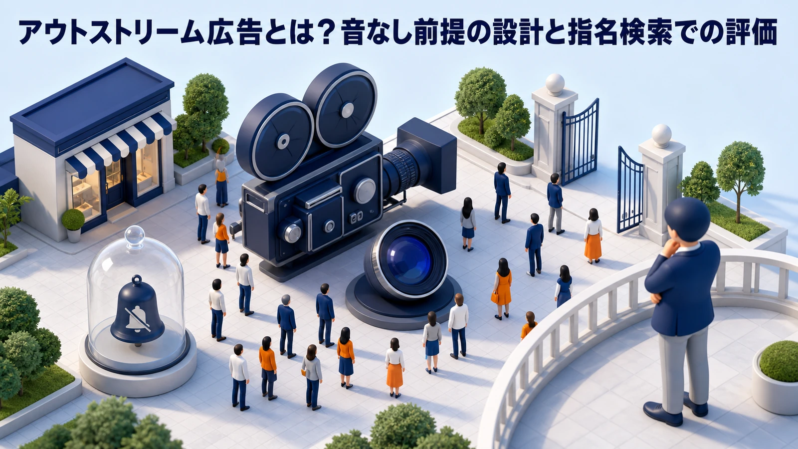 アウトストリーム広告とは？音なし前提の設計と指名検索での評価 Image 2.0 図解