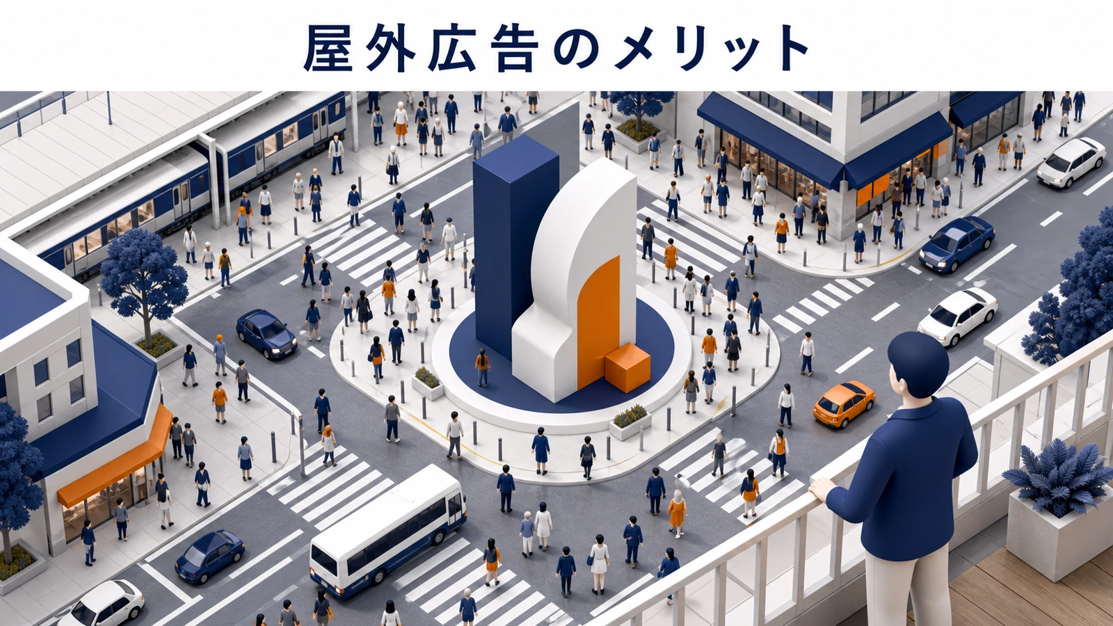 屋外広告のメリットを解説するimage2.0インフォグラフィック