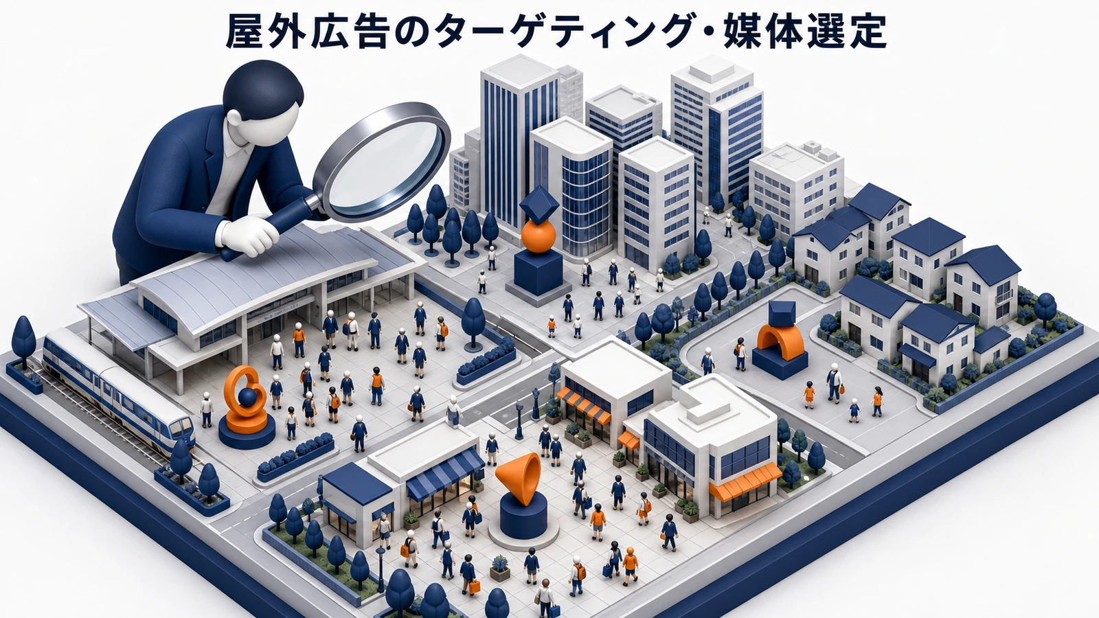 屋外広告のターゲティング・媒体選定を解説するimage2.0インフォグラフィック