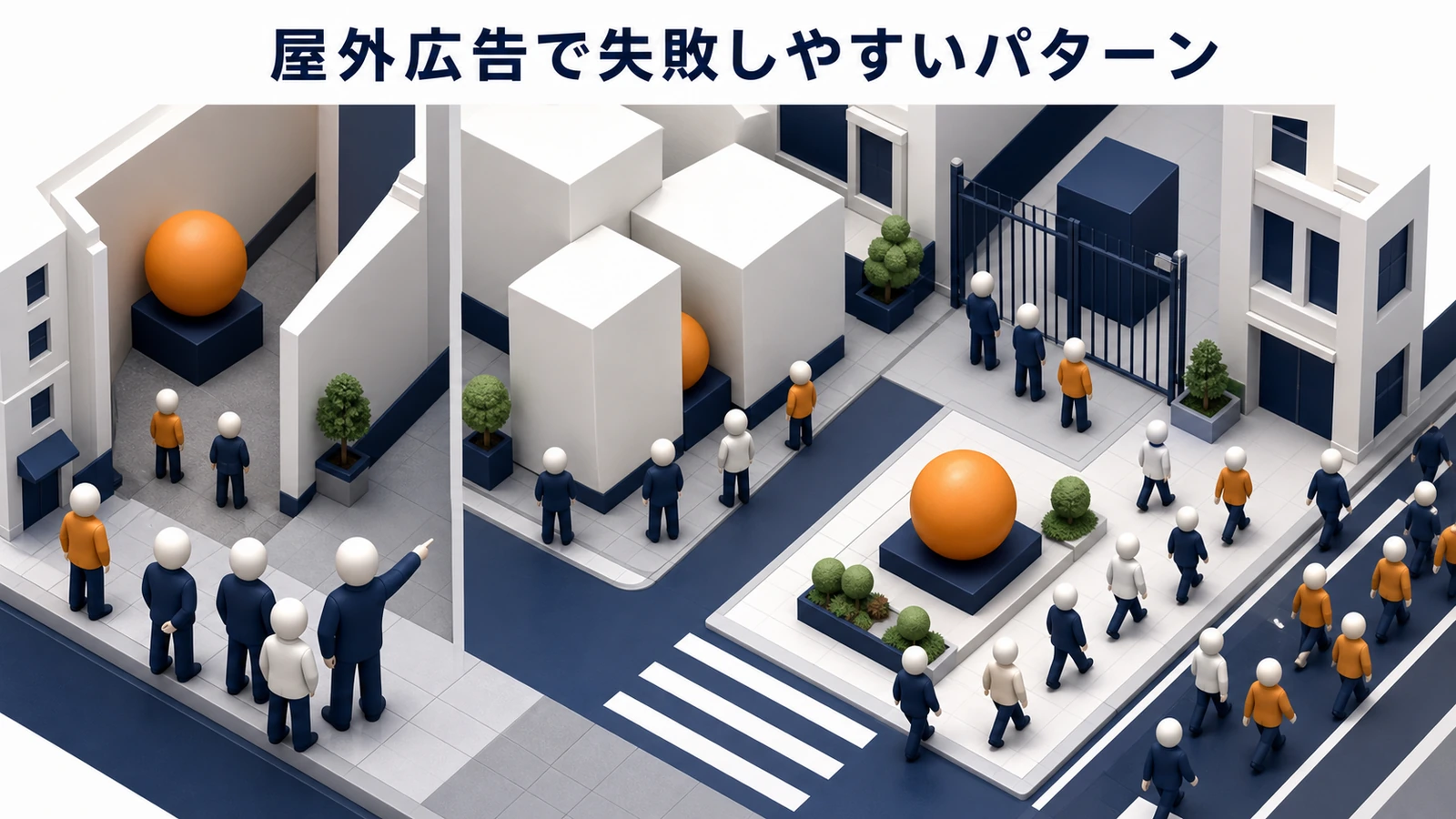 屋外広告で失敗しやすいパターンを解説するimage2.0インフォグラフィック