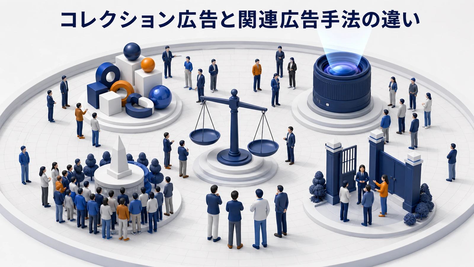コレクション広告と関連広告手法の違いを解説するimage2.0インフォグラフィック