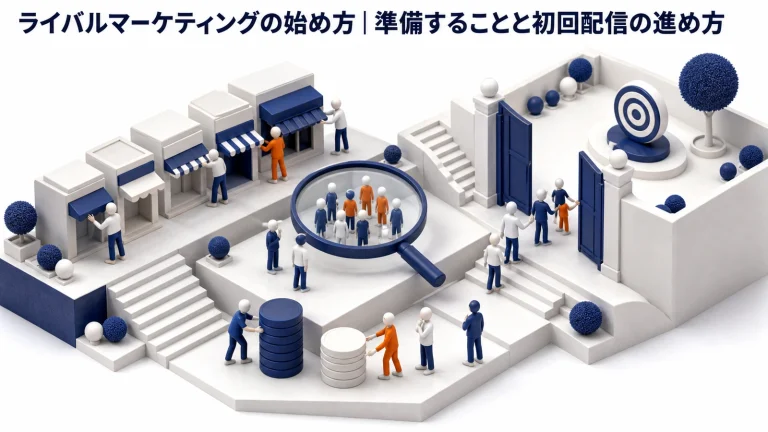 ライバルマーケティングの始め方|準備することと初回配信の進め方 Image 2.0 図解