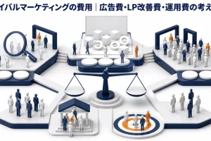 ライバルマーケティングの費用｜広告費・LP改善費・運用費の考え方 Image 2.0 図解