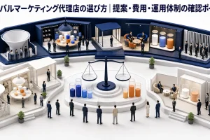 ライバルマーケティング代理店の選び方｜提案・費用・運用体制の確認ポイント Image 2.0 図解
