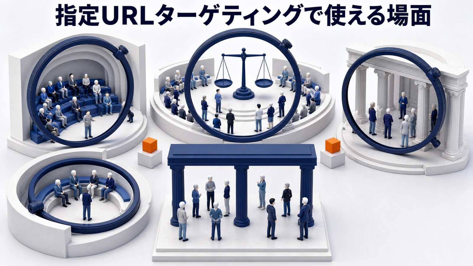 指定URLターゲティングで使える場面の図解 Image 2.0図解