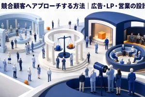 競合顧客へアプローチする方法｜広告・LP・営業の設計 Image 2.0 図解