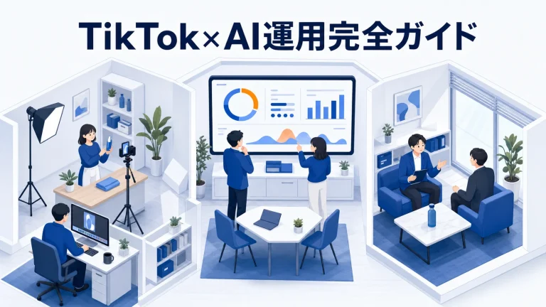 【2026年最新】TikTok×AI運用完全ガイド｜アルゴリズム攻略・Symphony・TikTok Shop・Search Ads・ChatGPT/Claude活用まで Image 2.0 図解
