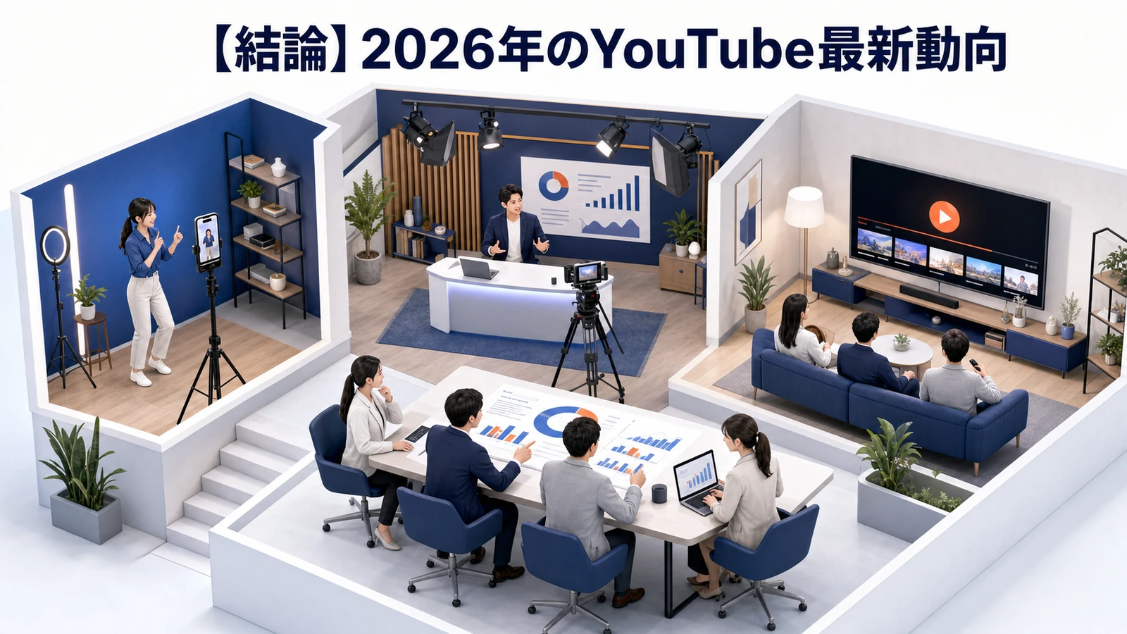 【2026年最新】企業YouTubeチャンネル運用完全ガイド｜Shorts戦略・AI編集ツール・YouTube SEO・CTV対応 図解01