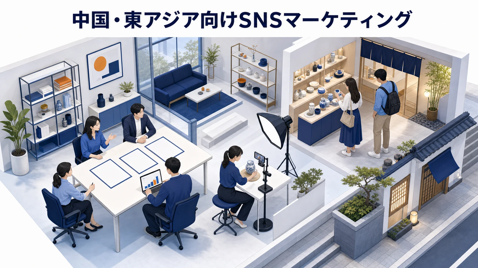 東アジアSNS導線を活用したインバウンド集客 Image 2.0図解