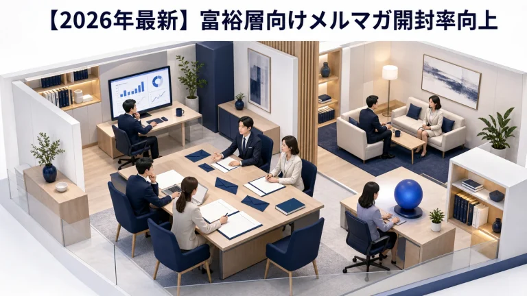 【2026年最新】富裕層に刺さるメルマガ開封率向上の秘訣|AI パーソナライズ・Apple Mail対策・エンゲージメント分析まで Image 2.0 図解