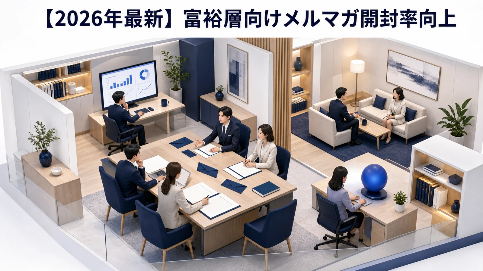 【2026年最新】富裕層に刺さるメルマガ開封率向上の秘訣｜AI パーソナライズ・Apple Mail対策・エンゲージメント分析まで Image 2.0 図解