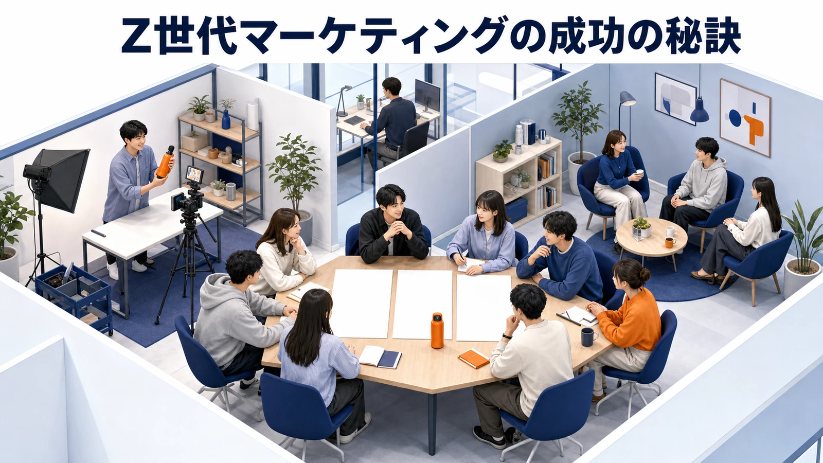 【2026年最新】Z世代マーケティング完全ガイド｜特徴・消費行動・SNS戦略・AIネイティブ対応 Z世代マーケティングの成功の秘訣 Image 2.0図解
