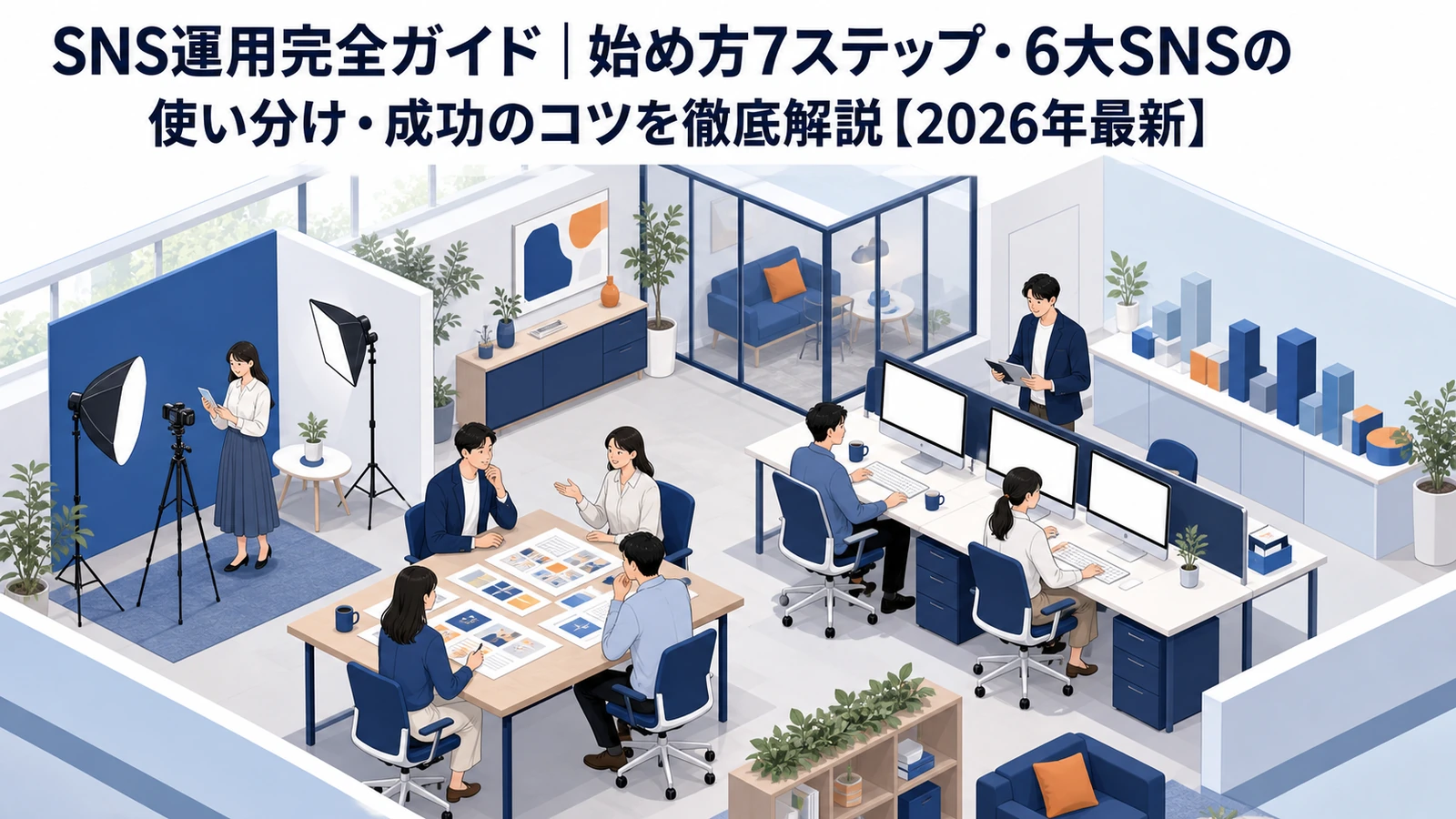 SNS運用完全ガイド｜始め方7ステップ・6大SNSの使い分け・成功のコツを徹底解説【2026年最新】 Image 2.0 図解