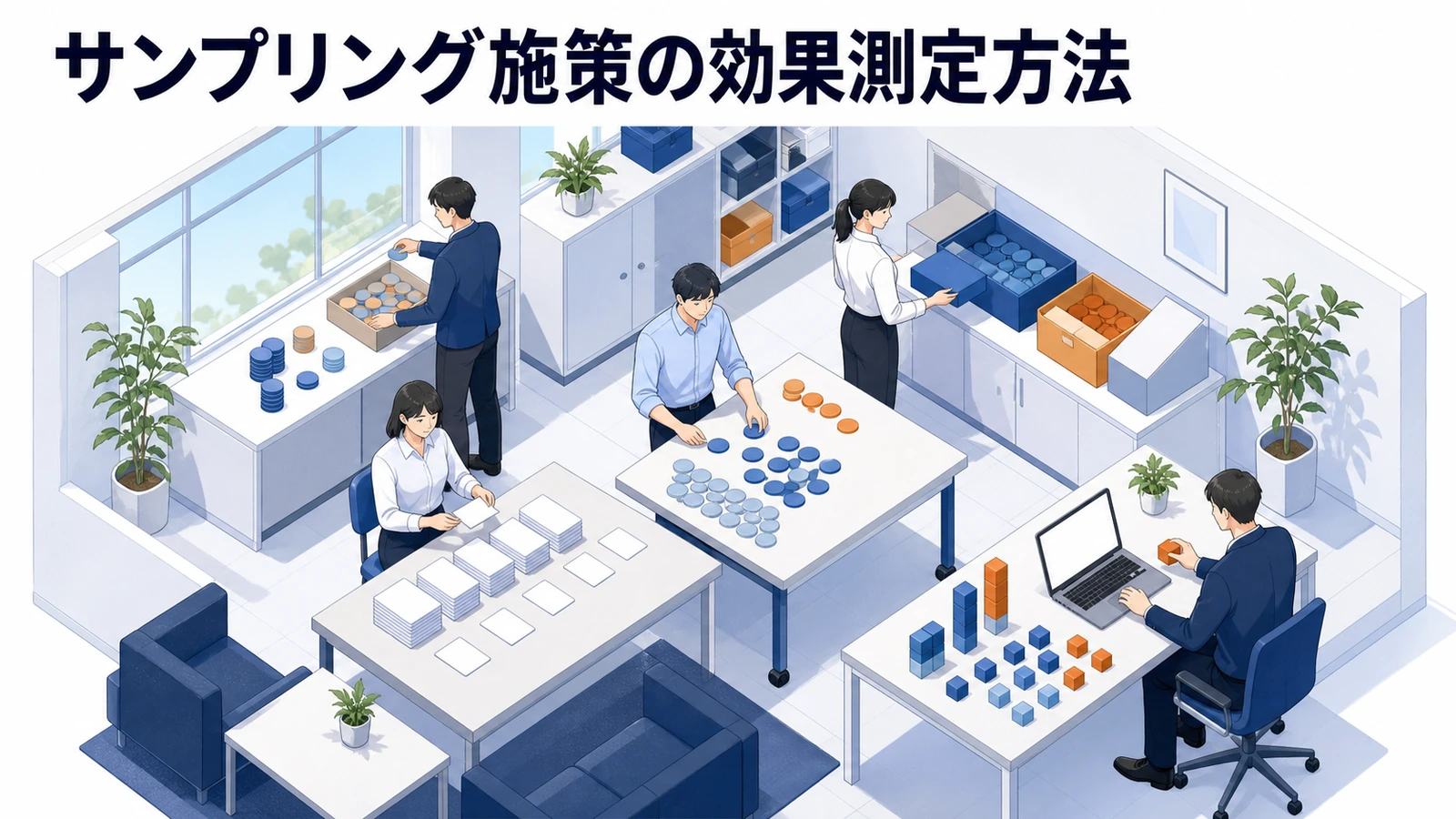 サンプリング施策の効果測定 配布数 体験率 購入率 CPA LTV