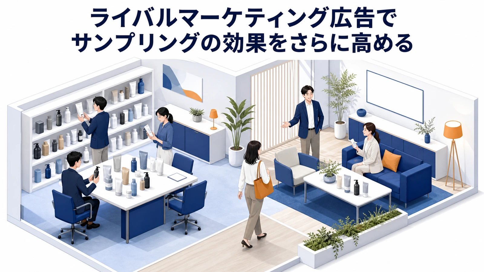 ライバル広告でサンプリング施策の効果を高める