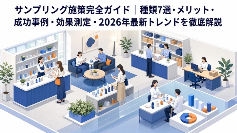 サンプリング施策完全ガイド|種類7選・メリット・成功事例・効果測定・2026年最新トレンドを徹底解説 Image 2.0 図解