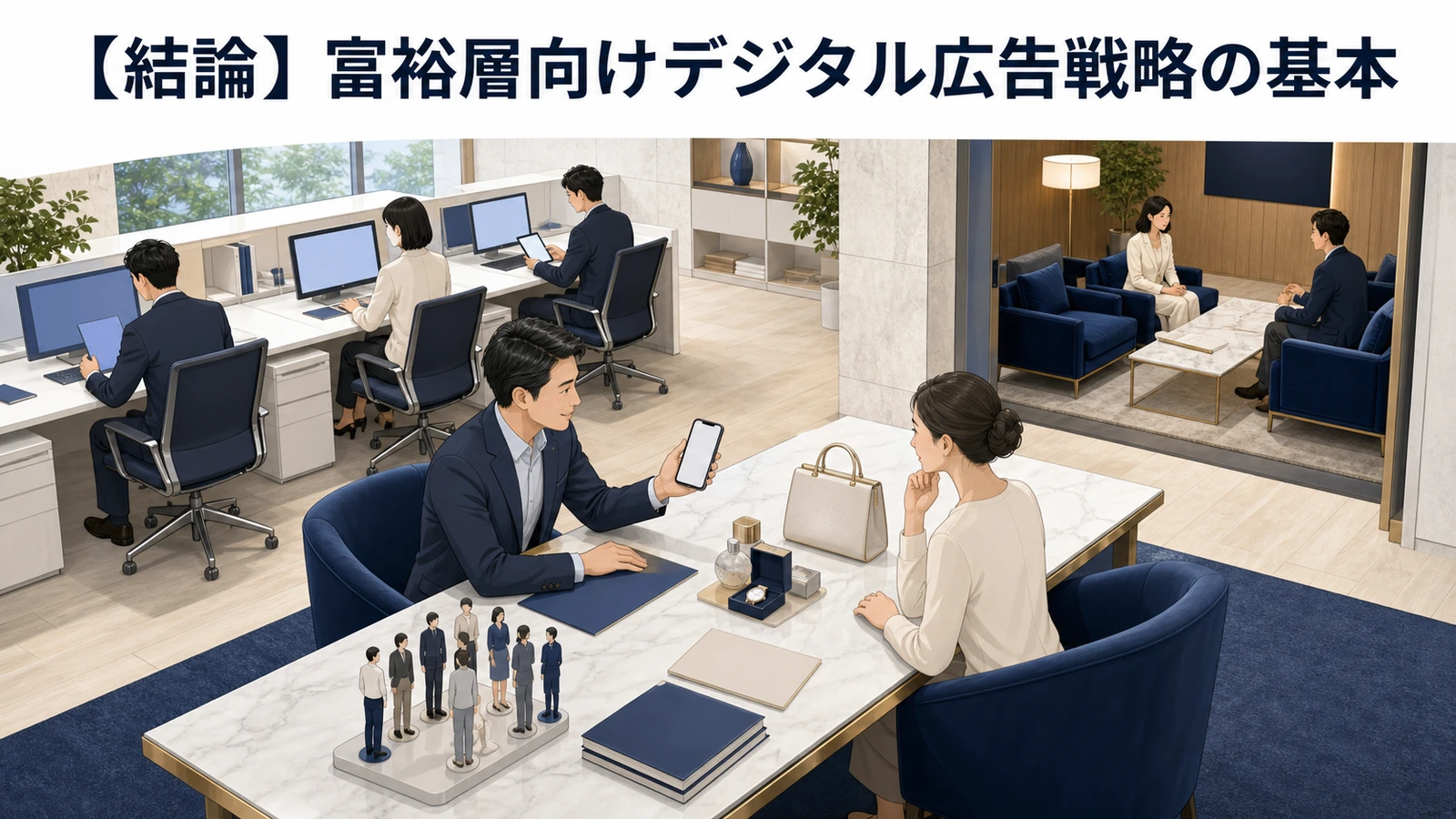 富裕層向けデジタル広告戦略完全ガイド｜手法10選・予算設計・ROI計算・成功事例を徹底解説【2026年最新】 図解01