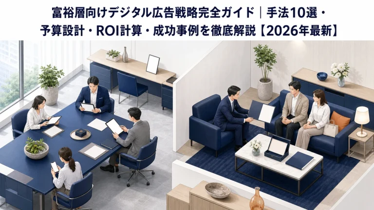 富裕層向けデジタル広告戦略完全ガイド｜手法10選・予算設計・ROI計算・成功事例を徹底解説【2026年最新】 Image 2.0 図解
