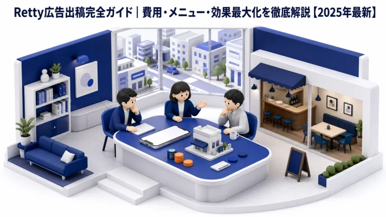 Retty広告出稿完全ガイド|費用・メニュー・効果最大化を徹底解説【2025年最新】 Image 2.0 図解