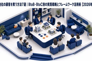 競合他社の顧客を奪う方法7選|BtoB・BtoC別の実践戦略とフレームワーク活用術【2026年最新】 Image 2.0 図解