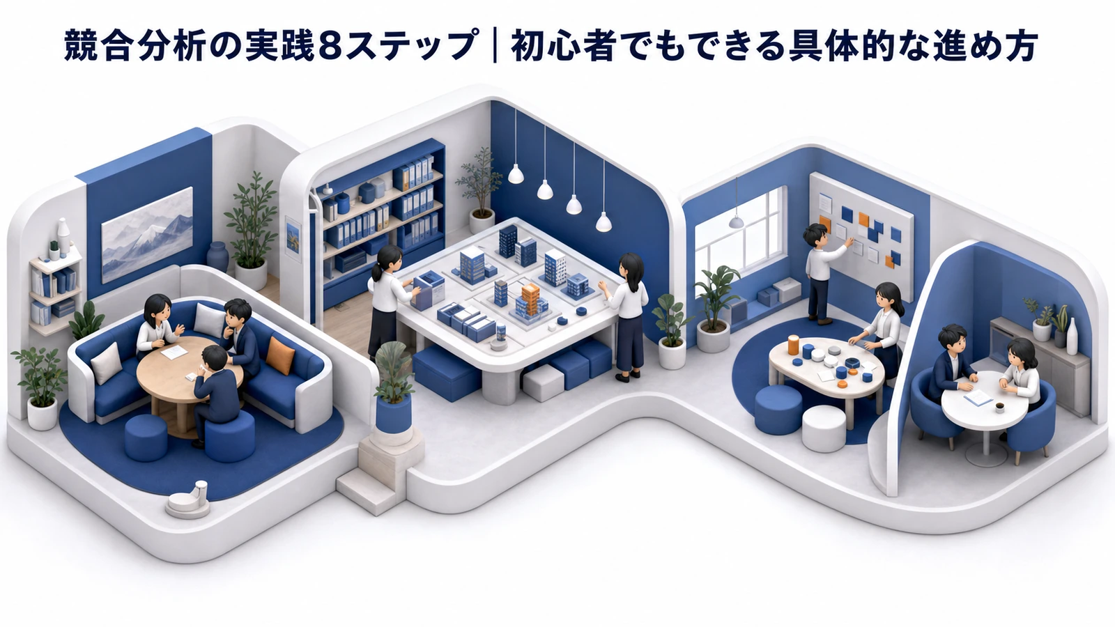 競合分析の実践8ステップを整理したImage 2.0図解
