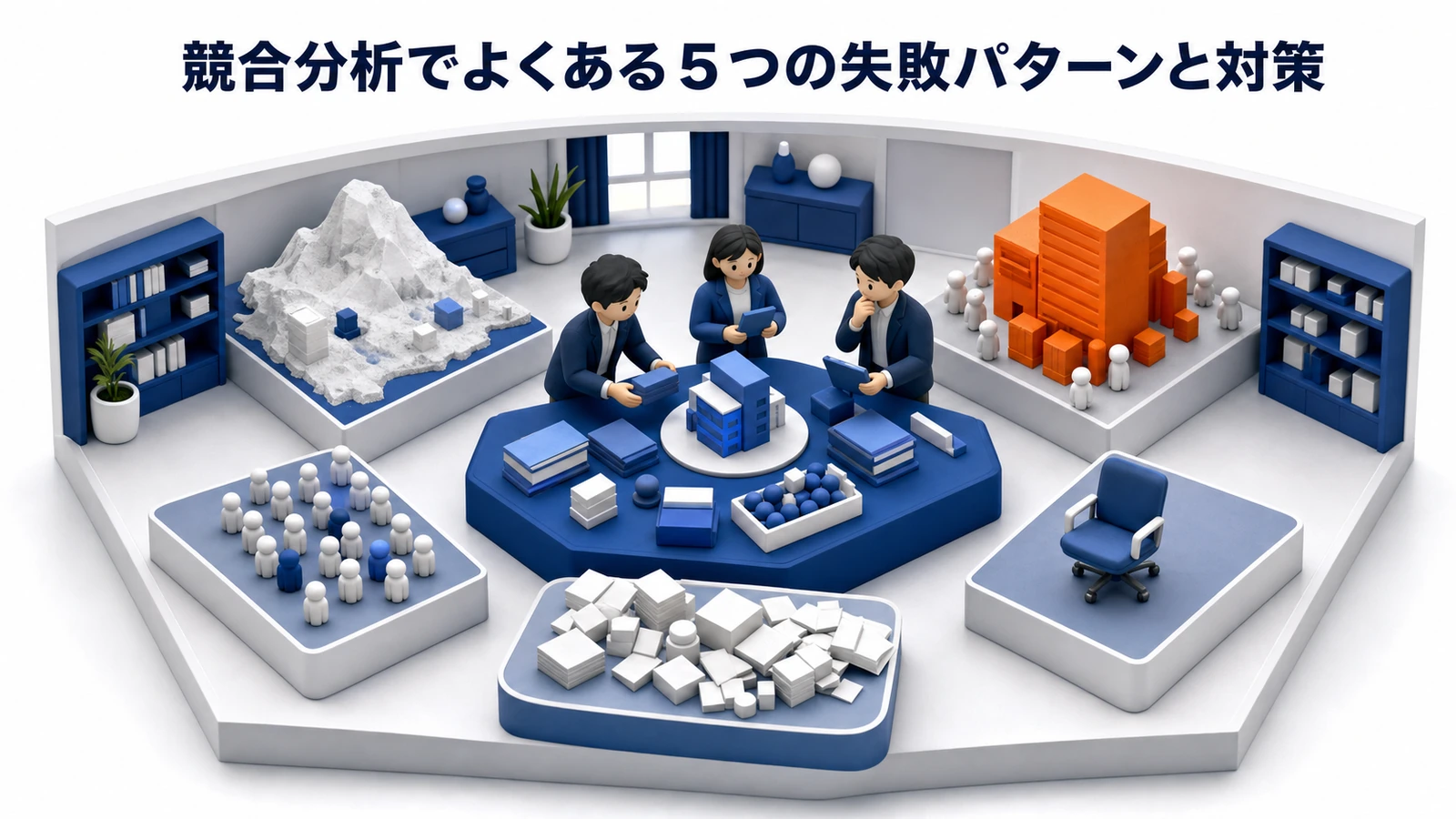 競合分析でよくある失敗パターンと対策を整理したImage 2.0図解