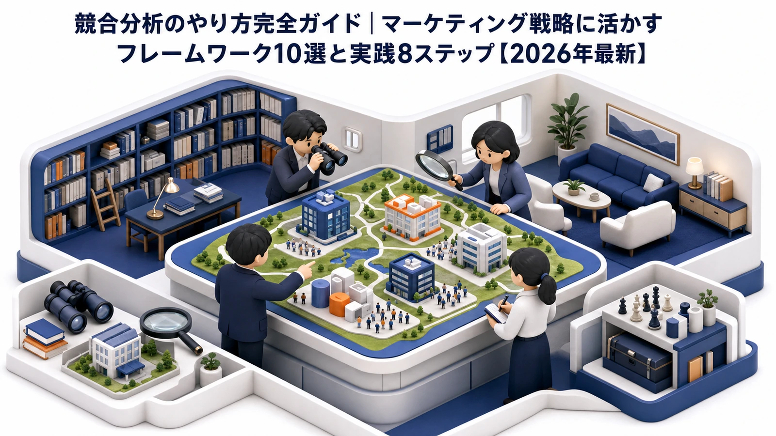 競合分析のやり方完全ガイド｜マーケティング戦略に活かすフレームワーク10選と実践8ステップ【2026年最新】 Image 2.0 図解
