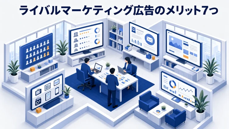 ライバルマーケティング広告のメリット7つ|通常広告との違いと費用対効果の考え方【2026年最新】 Image 2.0 図解