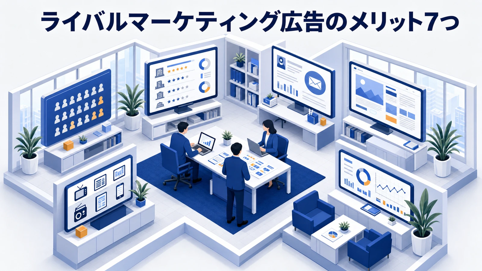 ライバルマーケティング広告のメリット7つ｜通常広告との違いと費用対効果の考え方【2026年最新】 Image 2.0 図解