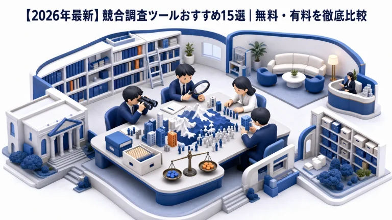 【2026年最新】競合調査ツールおすすめ15選|無料・有料を徹底比較 Image 2.0 図解