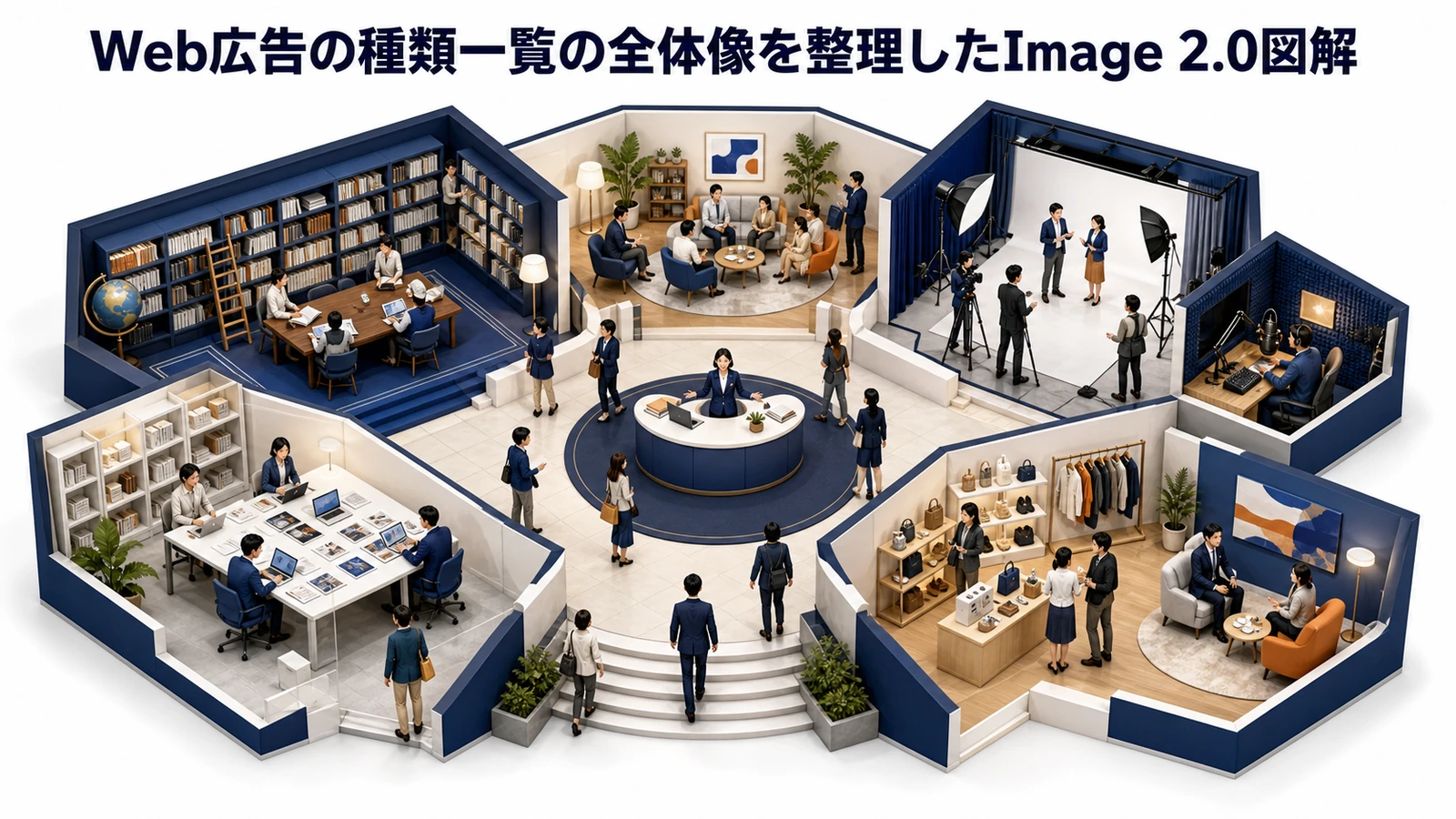 Web広告の種類一覧の全体像を整理したImage 2.0図解
