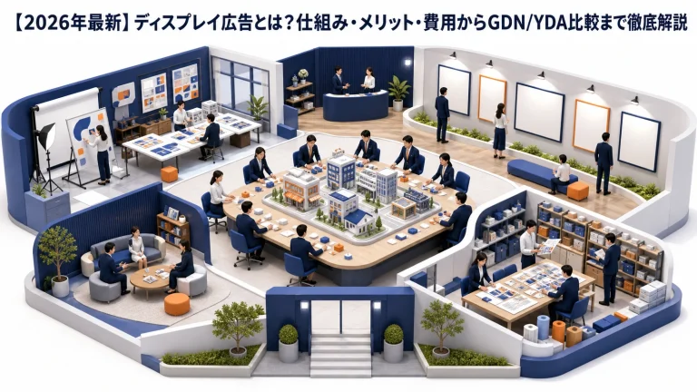 【2026年最新】ディスプレイ広告とは?仕組み・メリット・費用からGDN/YDA比較まで徹底解説 Image 2.0 図解