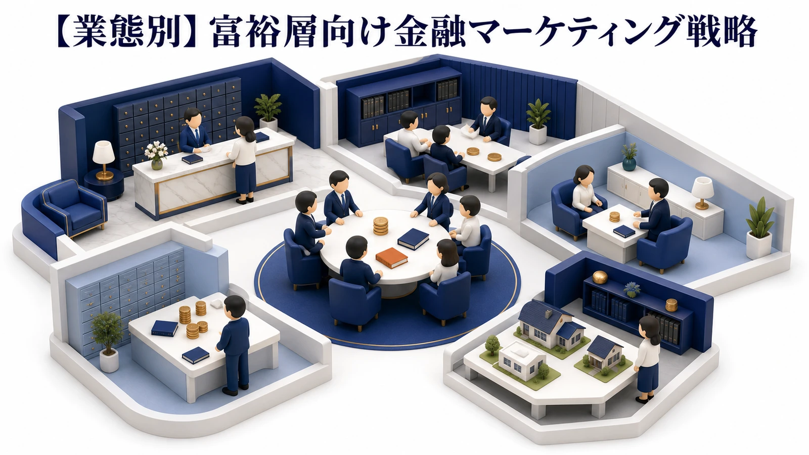 金融業態別の富裕層マーケティング戦略 Image 2.0図解