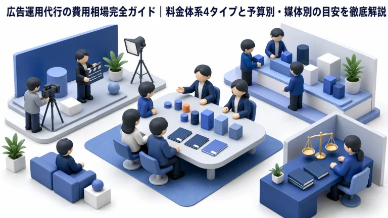 広告運用代行の費用相場完全ガイド|料金体系4タイプと予算別・媒体別の目安を徹底解説 Image 2.0 図解