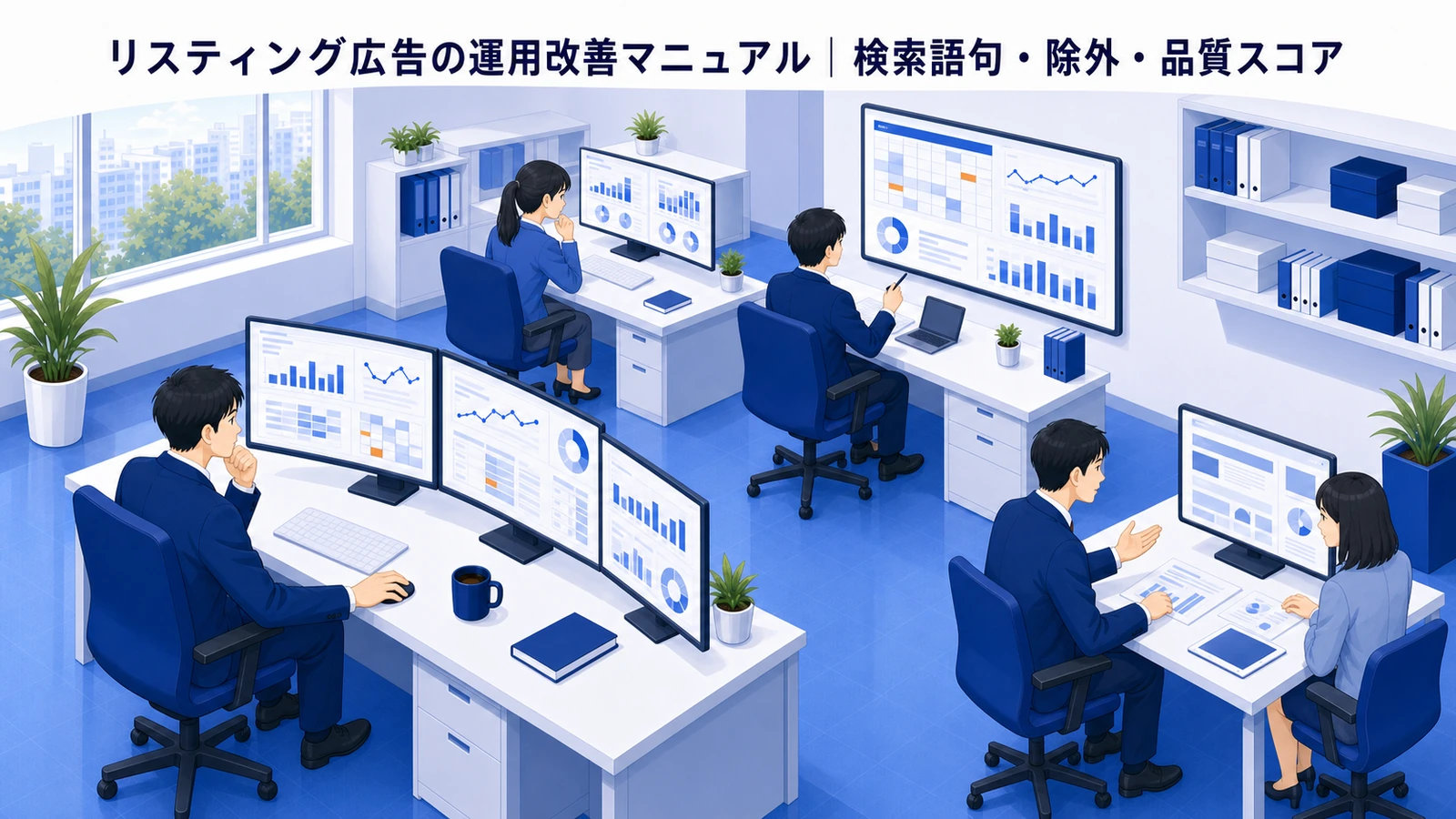 リスティング広告の運用改善マニュアル｜検索語句・除外・品質スコアで単価を下げる【2026年最新】 Image 2.0 図解