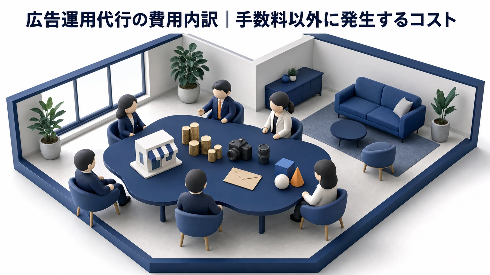 広告運用代行の費用内訳 広告費と運用手数料と制作費