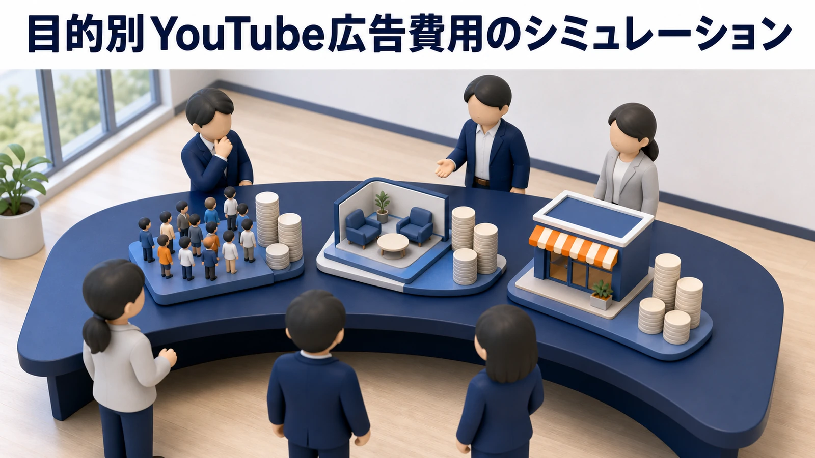 目的別 YouTube広告費用シミュレーション