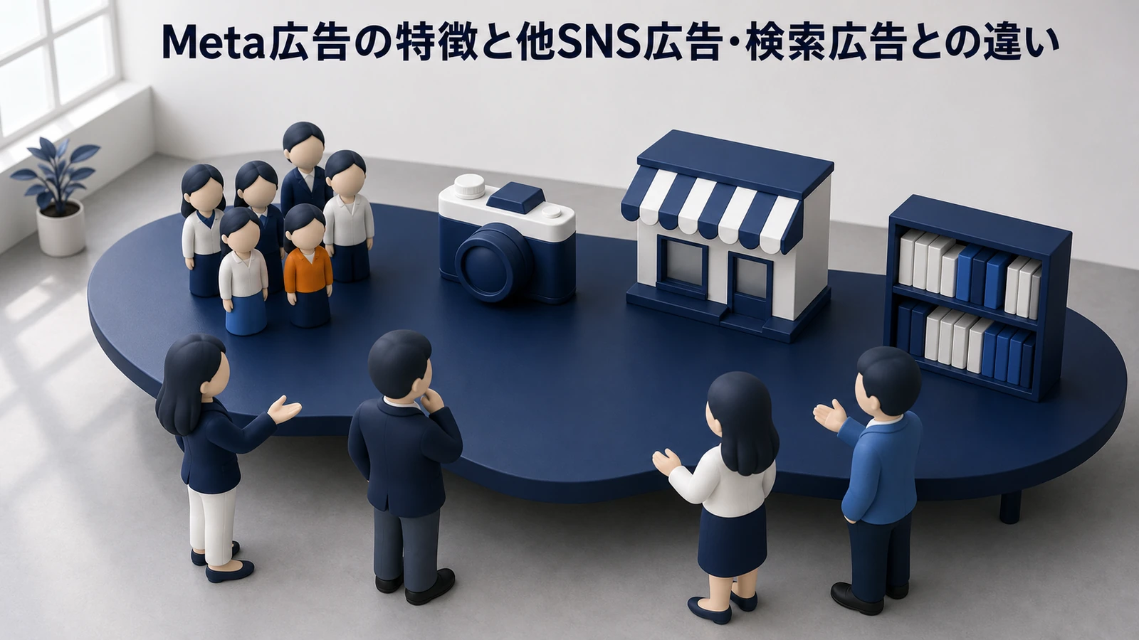 Meta広告と他SNS広告・検索広告との違い Image 2.0図解