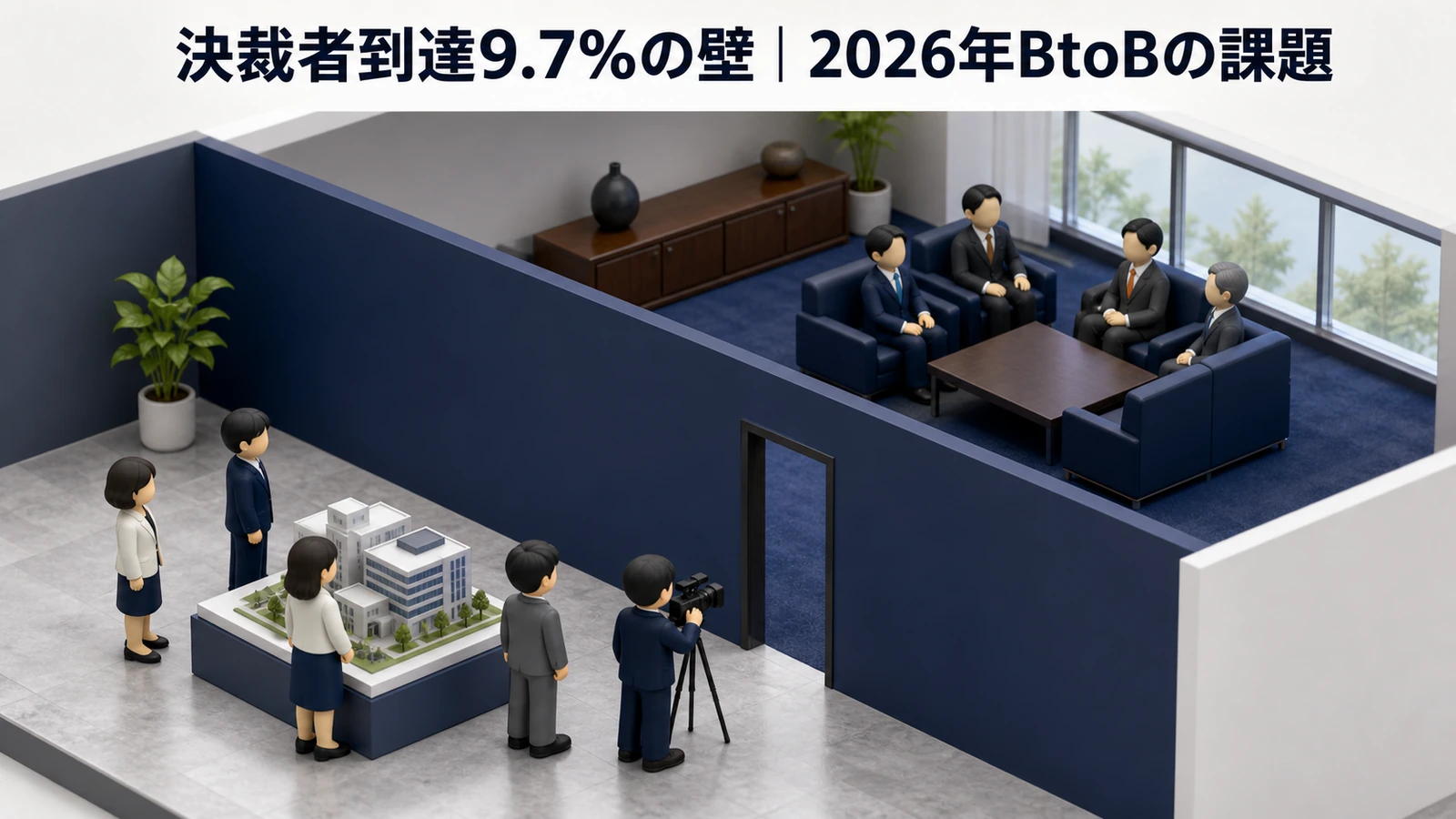 決裁者到達9.7パーセントの壁 BtoBマーケティングの課題