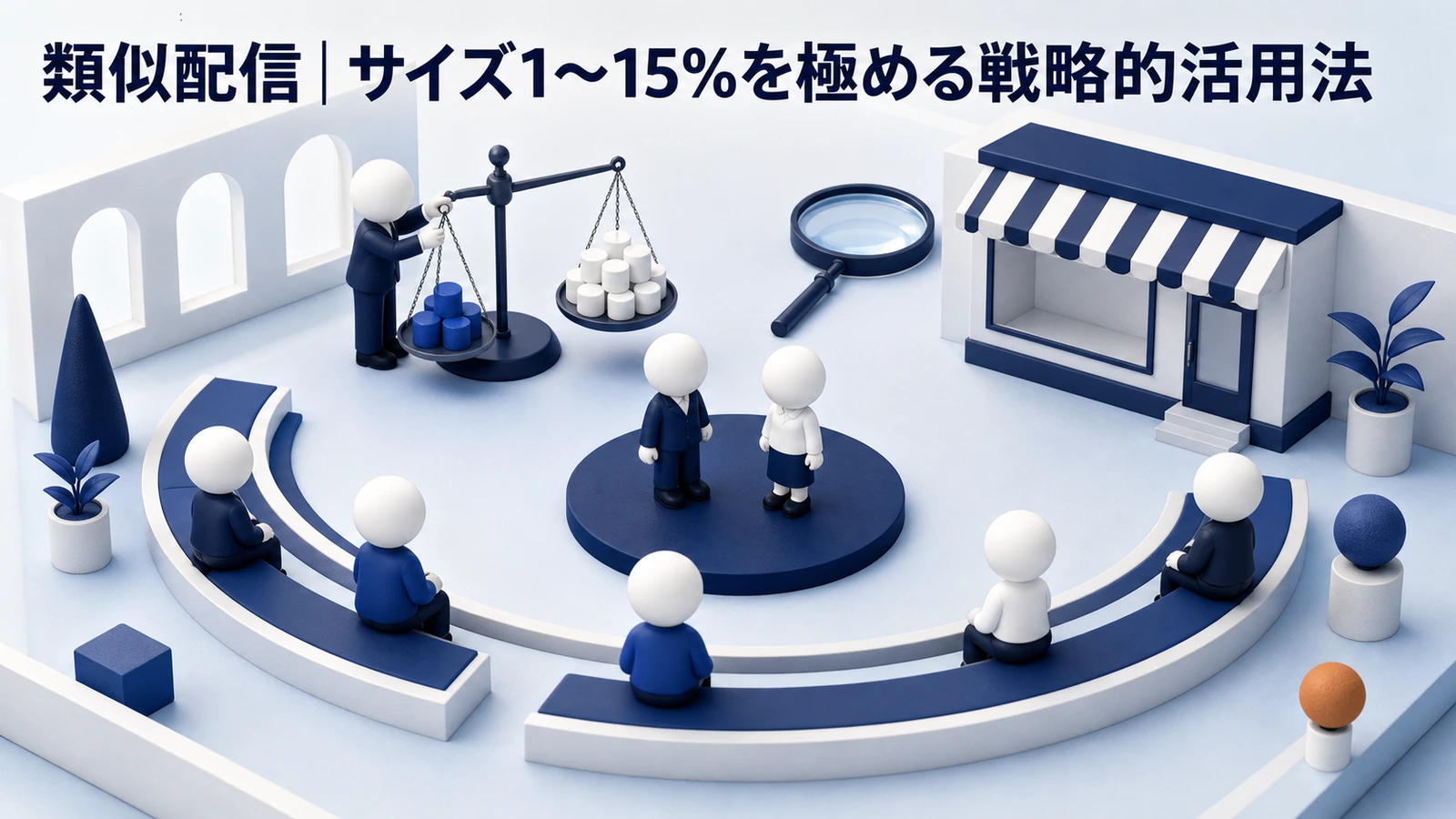 LINE広告ターゲティング 類似配信のサイズ設計 Image 2.0図解